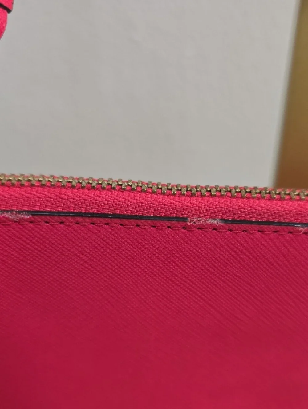 kate spade Bright Hot Pink Wristlet Clutch with Gold Hardware